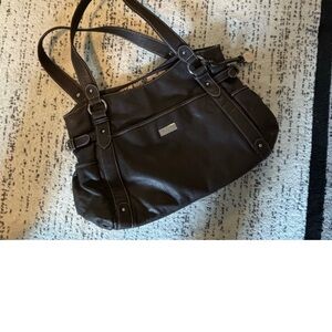 Grace Adele Dark Brown Shoulder Bag